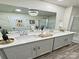 Bathroom featuring a double vanity and a large mirror at 1510 Old Rivers Rd # 171, Concord, NC 28027