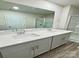 Bathroom featuring a double vanity and a large mirror at 1510 Old Rivers Rd # 171, Concord, NC 28027