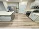 Bright kitchen featuring an island with stainless steel appliances and modern countertops at 1510 Old Rivers Rd # 171, Concord, NC 28027