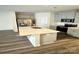 Modern kitchen with a large island, stainless steel appliances, and ample counter space at 1510 Old Rivers Rd # 171, Concord, NC 28027
