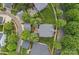 Aerial view of a home on a manicured lawn and landscape in a quiet neighborhood at 15830 Waterfront Dr, Huntersville, NC 28078