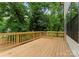Wooden deck overlooking a lush backyard, perfect for outdoor entertaining at 2033 Camp Greene St, Charlotte, NC 28208