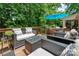 Secluded backyard deck with plenty of space for outdoor seating and relaxing at 2298 Wintercrest Dr, Rock Hill, SC 29732