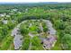 Aerial view of homes surrounded by beautiful green trees in a picturesque community at 2561 26Th Ne Ave, Hickory, NC 28601