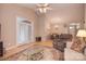 Spacious living room open to the dining area, filled with natural light at 3814 Misty Glen Ct, Matthews, NC 28105