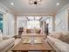 Cozy living area offering a view of the kitchen, with plush seating and elegant decor at 4025 Foxes Trl, Cramerton, NC 28032