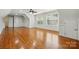 Spacious bonus room featuring hardwood floors, multiple windows, and white trim at 4133 Hoffmeister Dr, Waxhaw, NC 28173