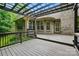 Spacious wooden deck with pergola, perfect for entertaining and relaxing in the backyard at 4133 Hoffmeister Dr, Waxhaw, NC 28173