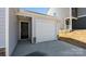 Close up of the home's single-car garage, front door and extended driveway at 4677 Fanning Rd, Hickory, NC 28602