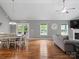 Bright and spacious living room with hardwood floors, and fireplace at 5369 Concord Rd, York, SC 29745