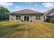 Beautiful backyard with well-maintained lawn and ample space for outdoor activities at 608 Latrobe Dr, Iron Station, NC 28080