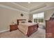 Cozy bedroom featuring a queen-size bed and neutral-toned walls at 608 Latrobe Dr, Iron Station, NC 28080