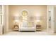 A delightful Bedroom featuring a crib with sunlight pillow and two lamps on both sides at 6295 Fairfax Ct, Maiden, NC 28650