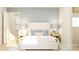 Tranquil bedroom featuring a comfortable bed, stylish lighting, and a serene atmosphere at 6295 Fairfax Ct, Maiden, NC 28650
