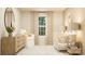 A bright Bedroom featuring a crib with an arm chair, dresser, window and elegant decor at 6295 Fairfax Ct, Maiden, NC 28650
