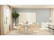 Charming dining room with a round table, modern chairs, and a large window for natural light at 6295 Fairfax Ct, Maiden, NC 28650
