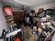 A cluttered garage filled with boxes and assorted items at 6300 Fox Hunt Rd, Indian Trail, NC 28079