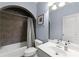 Bathroom with neutral colors, shower/bath, and lots of natural light at 8813 Covey Rise Ct, Charlotte, NC 28226