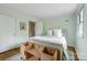 This bedroom features hardwood floors, neutral walls, and large closets at 1010 Forest Dr, Lancaster, SC 29720