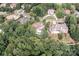 Aerial shot of houses with lush greenery, roads, and neighborhood at 1032 Seminole Dr, Waxhaw, NC 28173