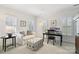 Bedroom with a large window, a work desk, a sofa, and carpeted floors at 11103 Fountaingrove Dr, Charlotte, NC 28262