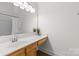 Bright bathroom featuring white countertops, a vanity, and a shower/tub combination at 1123 Market St, Fort Mill, SC 29708
