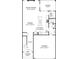First floor plan showcasing an open concept kitchen, dining, Gathering room, and outdoor covered patio at 1237 Margo Mannor Dr, Fort Mill, SC 29708