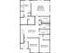 Second floor layout features a primary bedroom with ensuite, two bedrooms, a flex room, and laundry at 1237 Margo Mannor Dr, Fort Mill, SC 29708