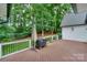 Enjoy outdoor living from this expansive back porch that provides great space for grilling with green backyard views at 14831 Charterhouse Ln, Huntersville, NC 28078