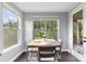 Bright dining area with natural light and neutral paint color at 15416 Oleander Dr, Charlotte, NC 28278