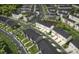 Aerial view of a well-planned community featuring homes, streets, and green spaces, showcasing a Gathering-friendly environment at 1948 Westerhill Dr, Fort Mill, SC 29708