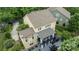 Aerial view showcasing the house, backyard, and surrounding neighborhood at 2009 Waterbury Ln, Waxhaw, NC 28173