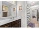 Bathroom featuring a vanity, mirror and tile flooring at 2010 Brightflower Ln, York, SC 29745