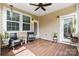 Covered outdoor space offering seating, a ceiling fan and natural light at 2010 Brightflower Ln, York, SC 29745