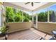 Relaxing screened-in porch featuring a wood ceiling and floor with peaceful view at 2010 Brightflower Ln, York, SC 29745