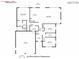 This floor plan displays the dimensions of rooms, including the garage and deck at 2589 Polo Ln, Maiden, NC 28650