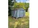 Durable metal storage shed elevated on a concrete block foundation at 317 Heilig Ave, Salisbury, NC 28144