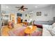 Cozy bedroom featuring warm colors, comfortable furniture, and a ceiling fan at 3447 Filbert Hwy, Clover, SC 29710