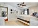Comfortable bedroom featuring a ceiling fan, and neutral carpeting at 3447 Filbert Hwy, Clover, SC 29710