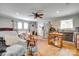 Open-concept living space that includes a seating area, dining table, and kitchenette creating a relaxed and inviting atmosphere at 3447 Filbert Hwy, Clover, SC 29710