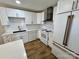 Modern kitchen with white cabinets, stainless steel appliances, and stylish countertops at 5111 Clearwater Rd, Charlotte, NC 28217