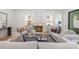 Bright living room with fireplace, modern decor, and stylish furniture creating an inviting and sophisticated space at 5127 Lansing Dr, Charlotte, NC 28270