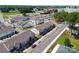 Aerial view of modern townhouses, showcasing community street layout at 5481 Comiskey Aly, Kannapolis, NC 28081