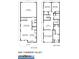 Detailed floor plan showcasing the layout of the first and second floors of the home at 5481 Comiskey Aly, Kannapolis, NC 28081