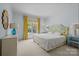 Comfortable bedroom with natural light, a plush bed, and stylish decor at 640 Colville Rd, Charlotte, NC 28207