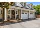 Attached two car garage with lovely porch and craftsman style details at 640 Colville Rd, Charlotte, NC 28207