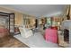 Spacious living room with hardwood floors, comfortable seating, and natural light at 640 Colville Rd, Charlotte, NC 28207