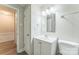 Bathroom featuring vanity and neutral decor at 711 September Ln, Charlotte, NC 28208
