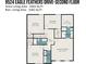Second floor layout featuring bedrooms, bathrooms, walk-in closets, and laundry area at 9524 Eagle Feathers Dr, Charlotte, NC 28214