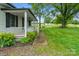 Front porch with white columns and lush landscaping at 956 Stony Point Rd, Kings Mountain, NC 28086
